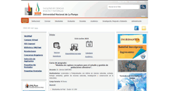 Desktop Screenshot of exactas.unlpam.edu.ar