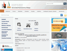 Tablet Screenshot of exactas.unlpam.edu.ar